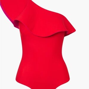 Juan De Dios swimwear reversible  One-Shoulder Bodysuit